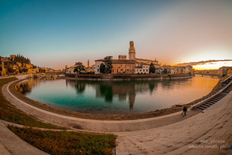 Verona abbracciata dal fiume Adige